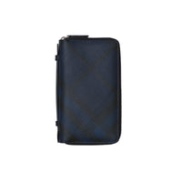 Portefeuille de voyage à motif London check - Navy & Black