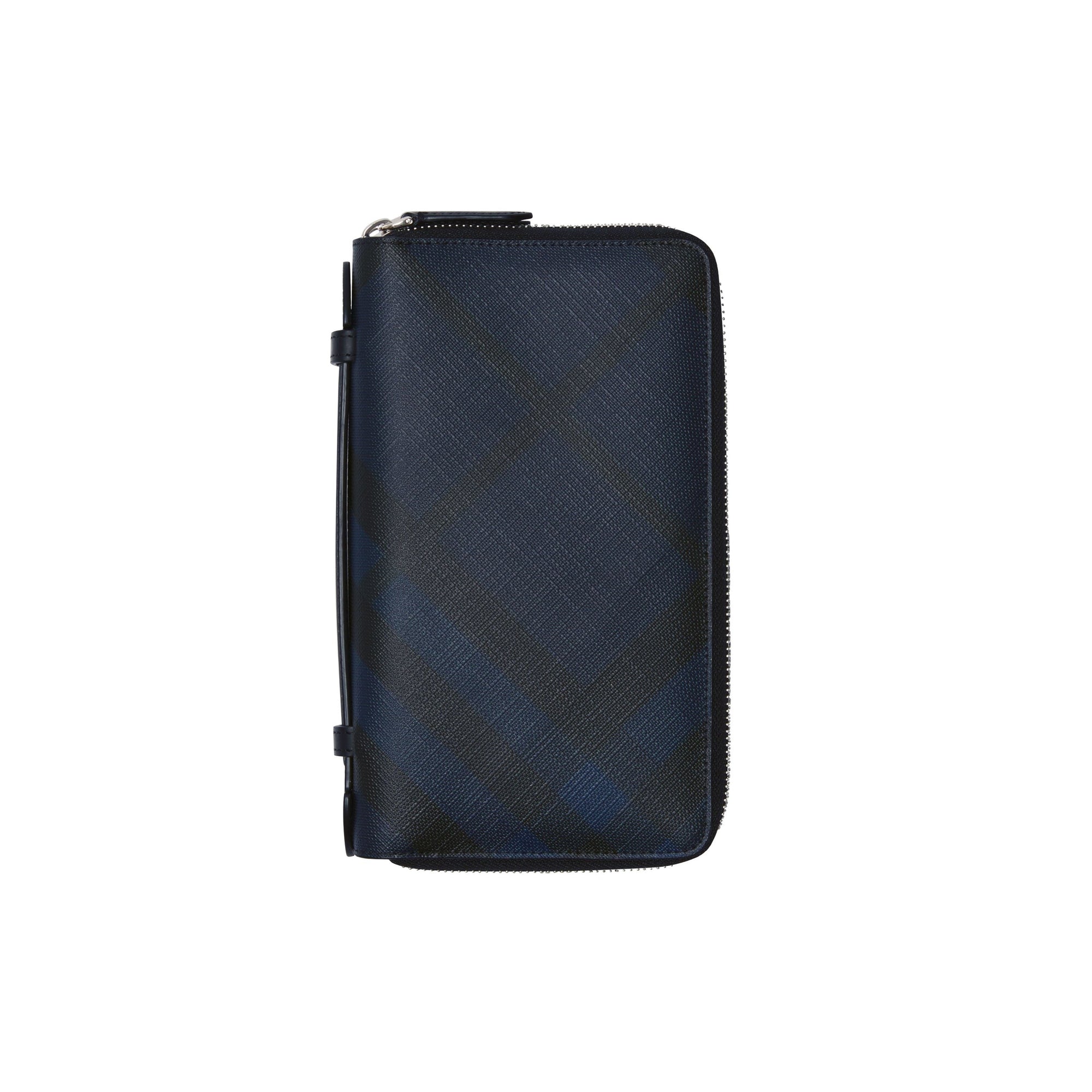 Portefeuille de voyage à motif London check - Navy & Black