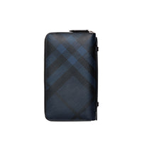 Portefeuille de voyage à motif London check - Navy & Black