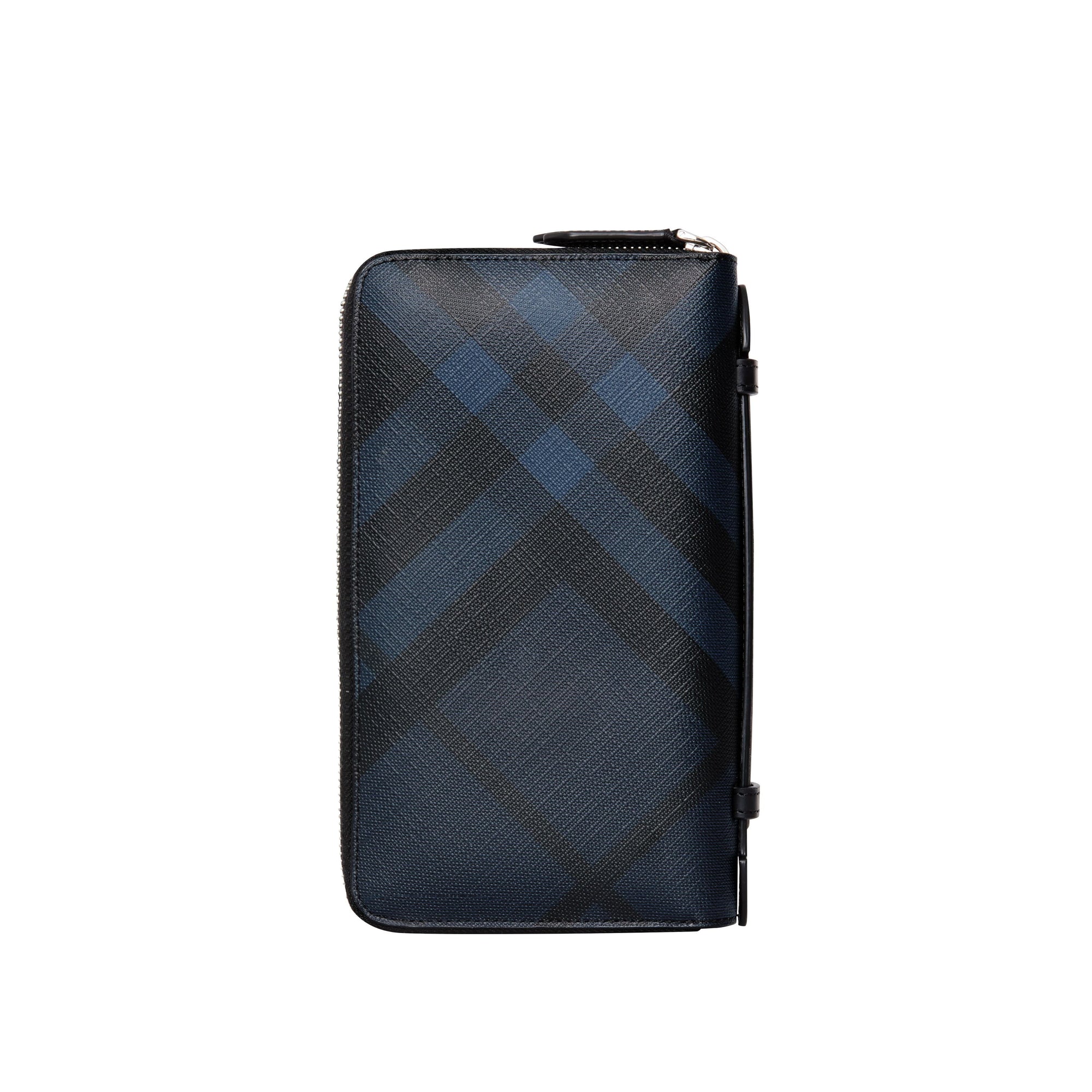 Portefeuille de voyage à motif London check - Navy & Black