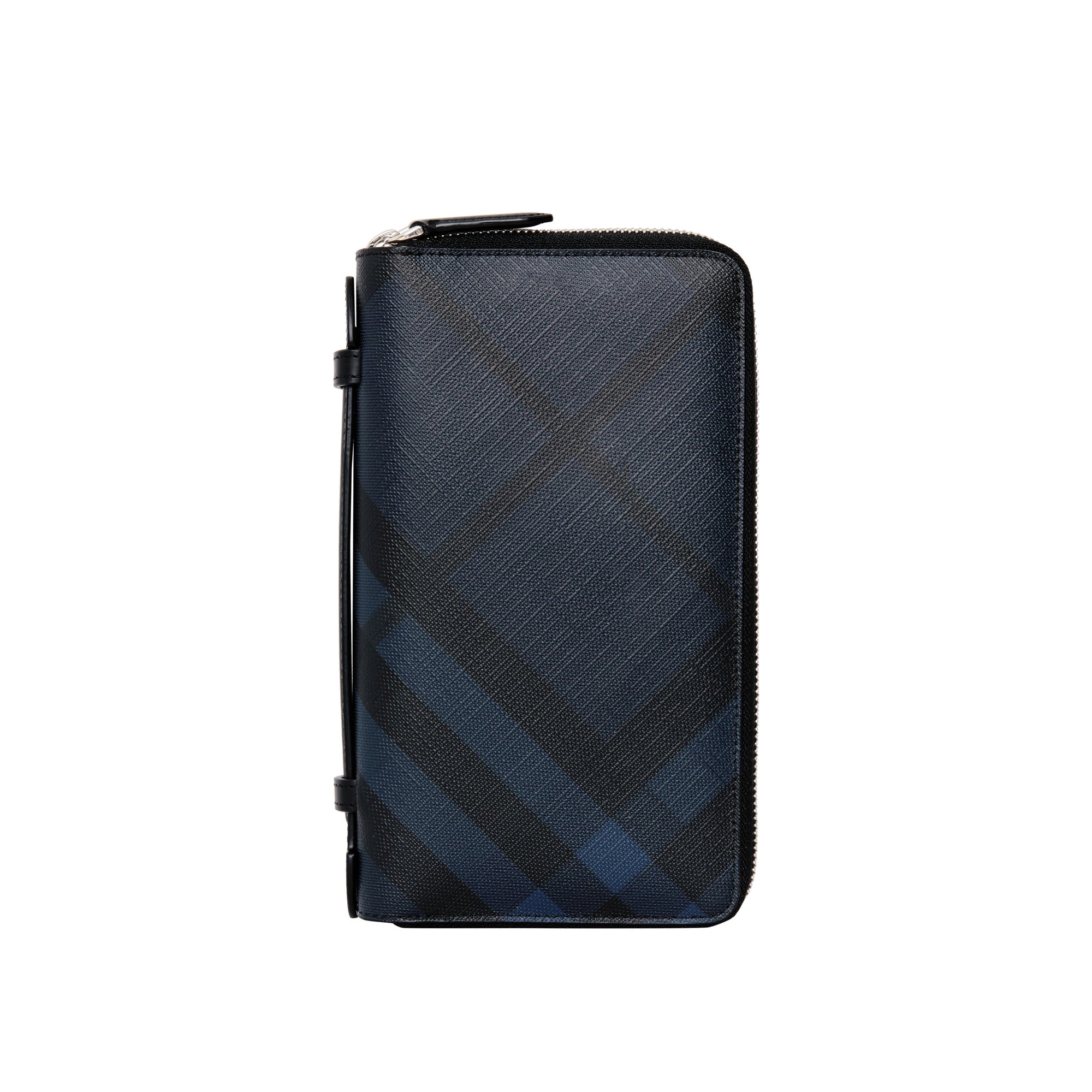 Portefeuille de voyage à motif London check - Navy & Black
