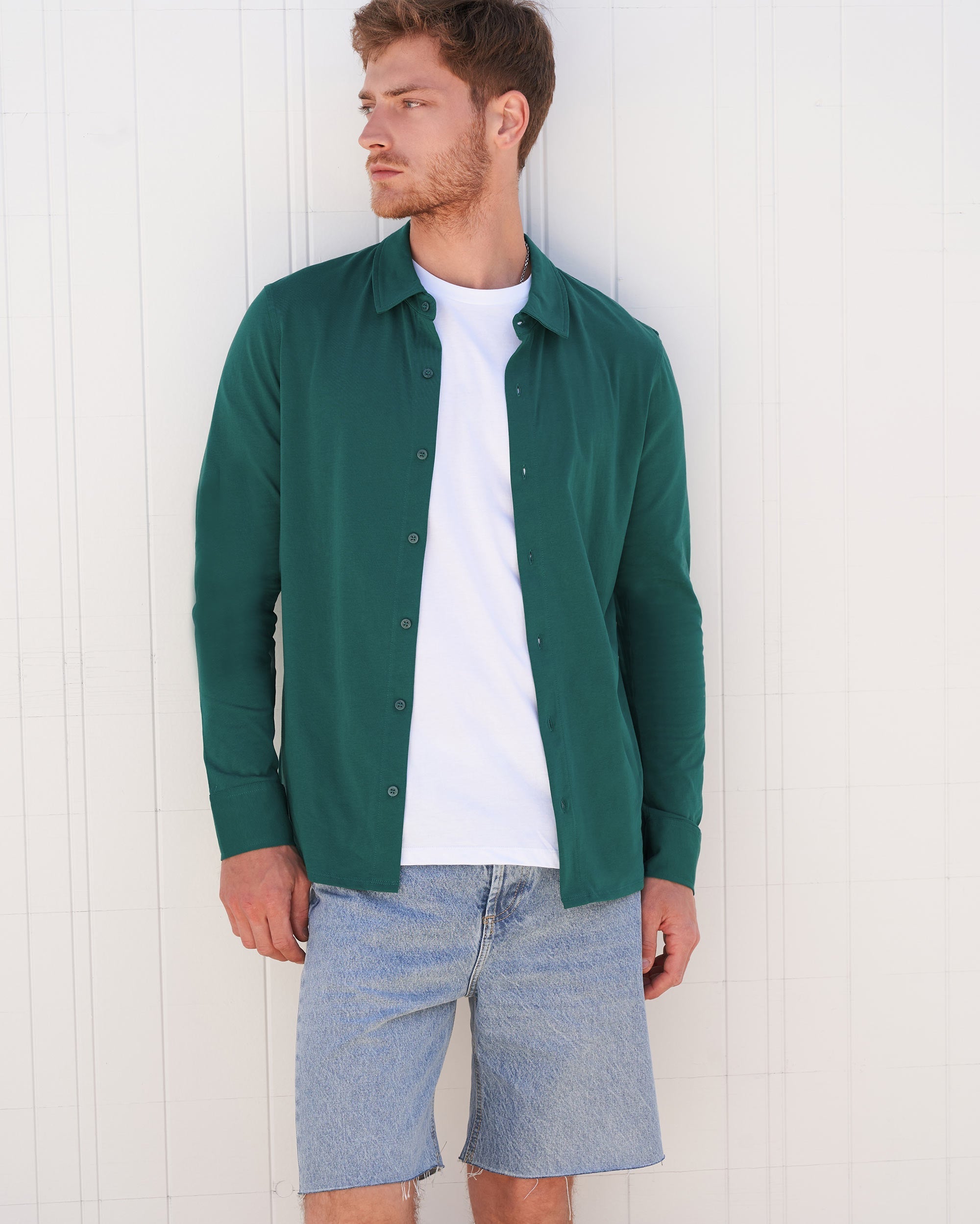 Chemise à manches longues - Jungle Green