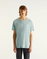 T-shirt à col rond et manches courtes - Blue-Gray