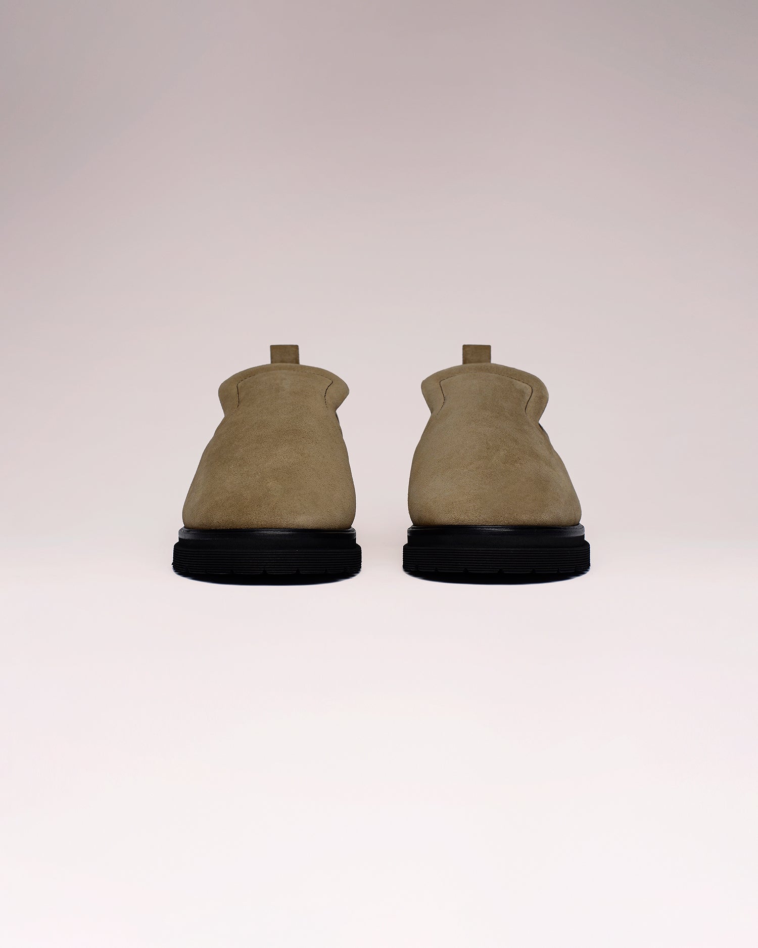 Mocassins Sean en daim matelassé - Sand