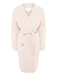 Trench en twill fluide - Dark Ivory
