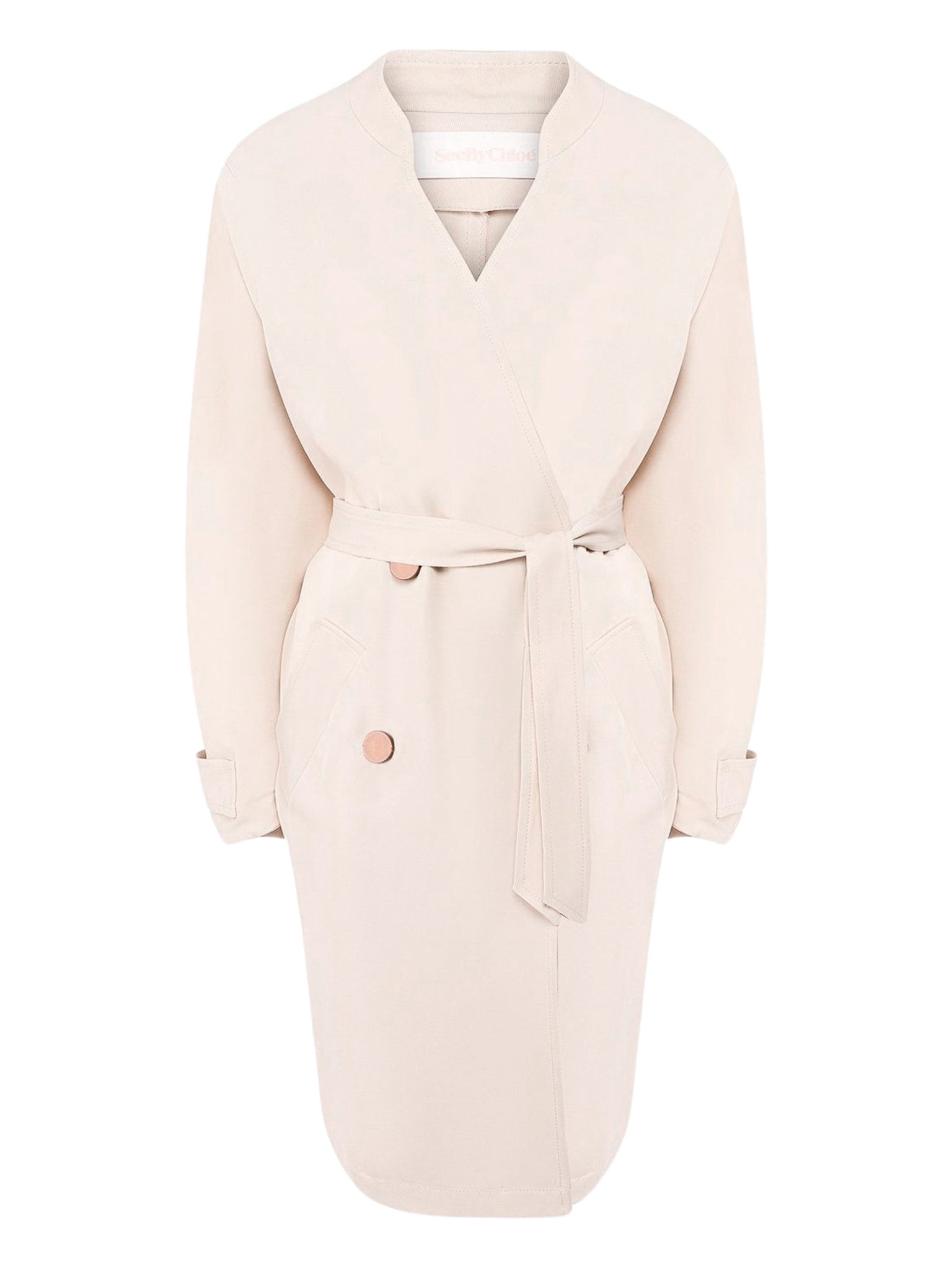 Trench en twill fluide - Dark Ivory