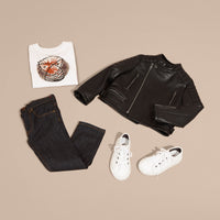 Perfecto en cuir - Black