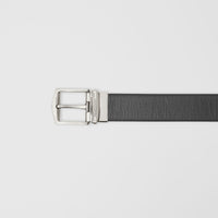 Ceinture réversible en cuir London - Black & Chocolate