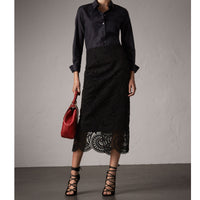 Chemise tissé en jacquard à motif check - Black