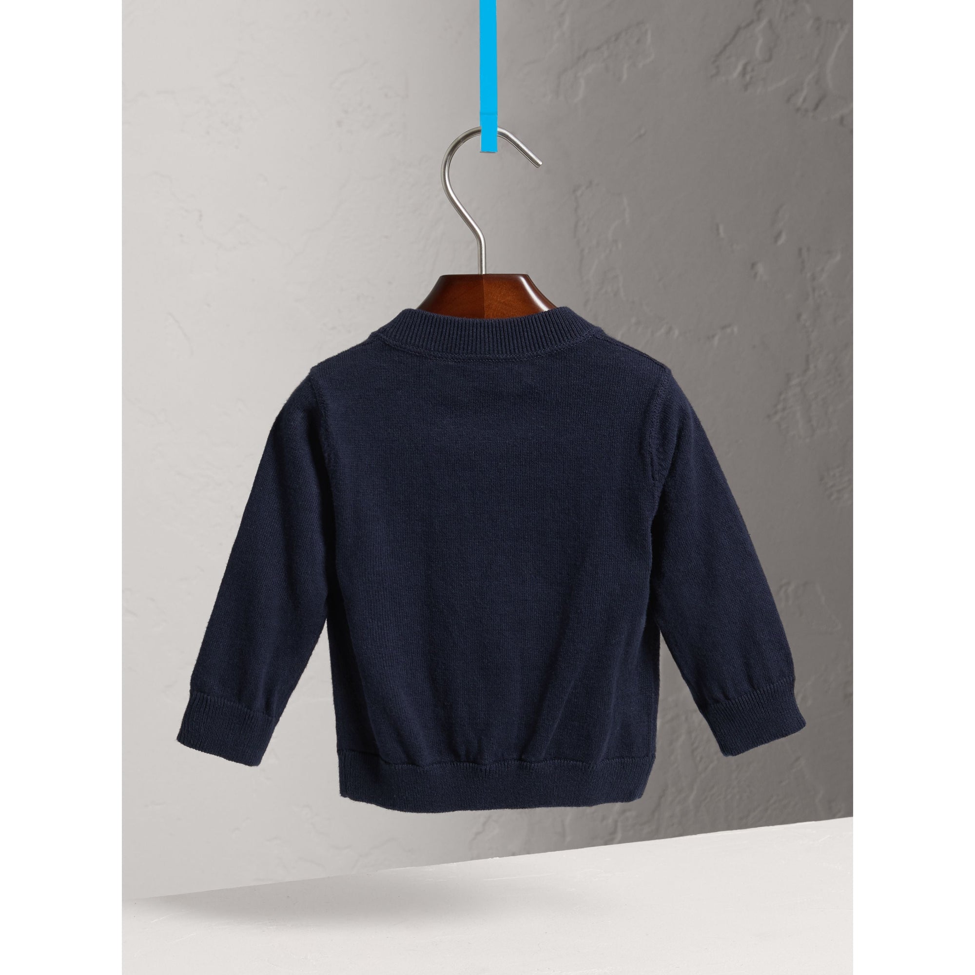 Cardigan à ornements check - Navy