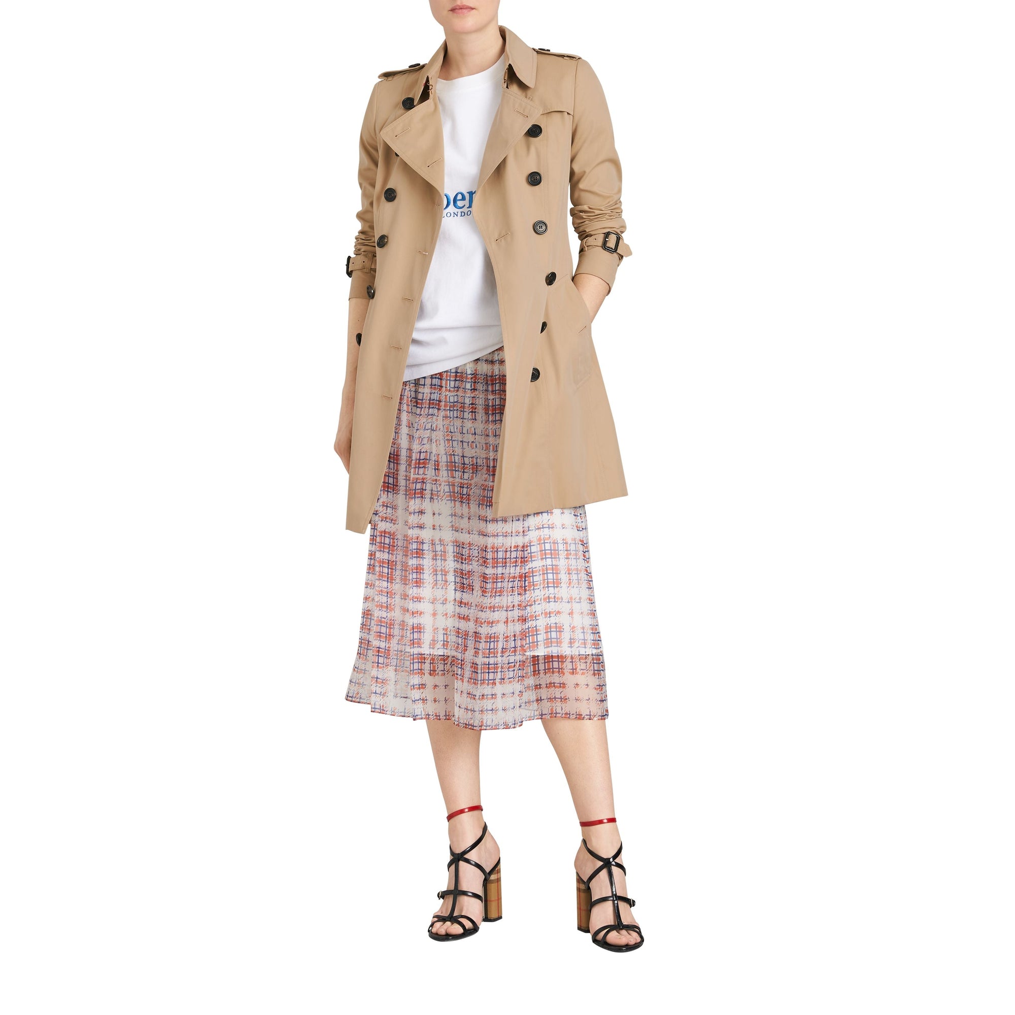 Trench Chelsea mi-long - Honey