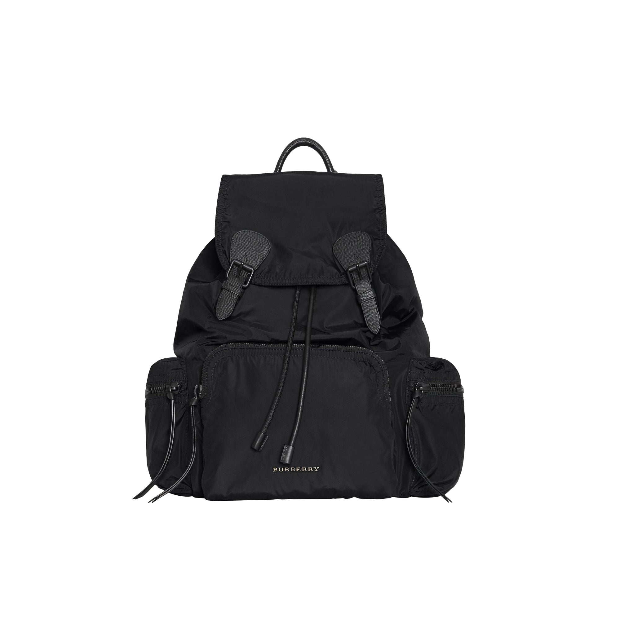 Grand sac The Rucksack en nylon technique et cuir - Black