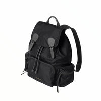 Grand sac The Rucksack en nylon technique et cuir - Black