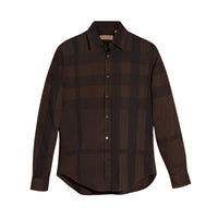 Chemise en coton à motif check - Chocolate Check