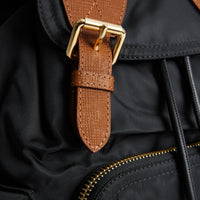 Sac The Rucksack moyen à détails en cuir - Black