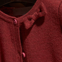 Cardigan léger en laine mérinos - Dark Plum Pink