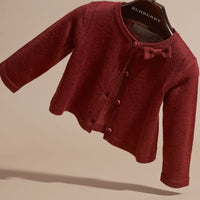 Cardigan léger en laine mérinos - Dark Plum Pink