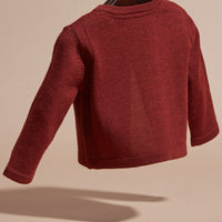 Cardigan léger en laine mérinos - Dark Plum Pink