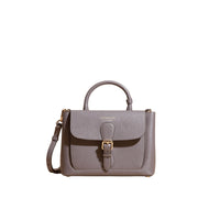 Petit sac The Saddle en cuir grainé - Sepia Grey