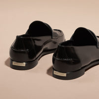 Mocassins en cuir poli - Black