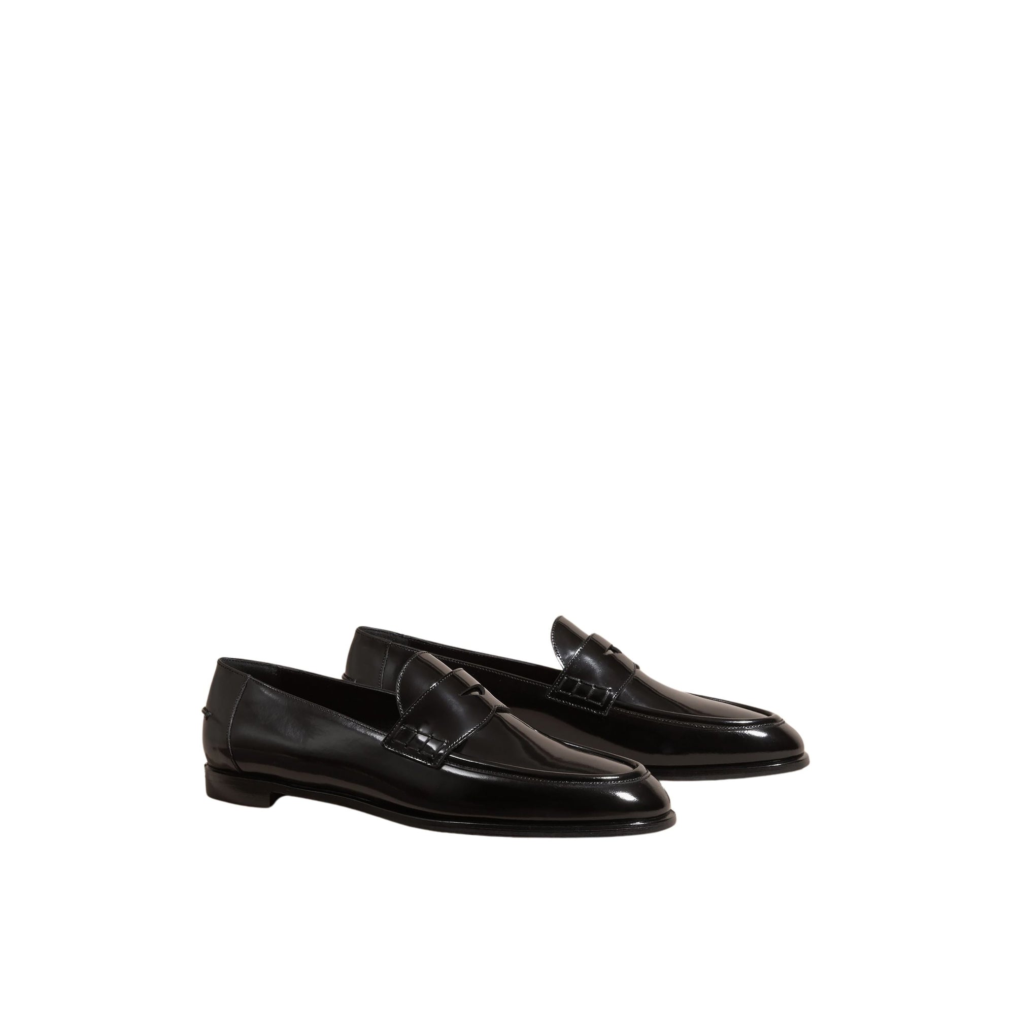 Mocassins en cuir poli - Black