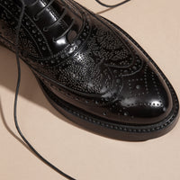 Richelieus en cuir - Black