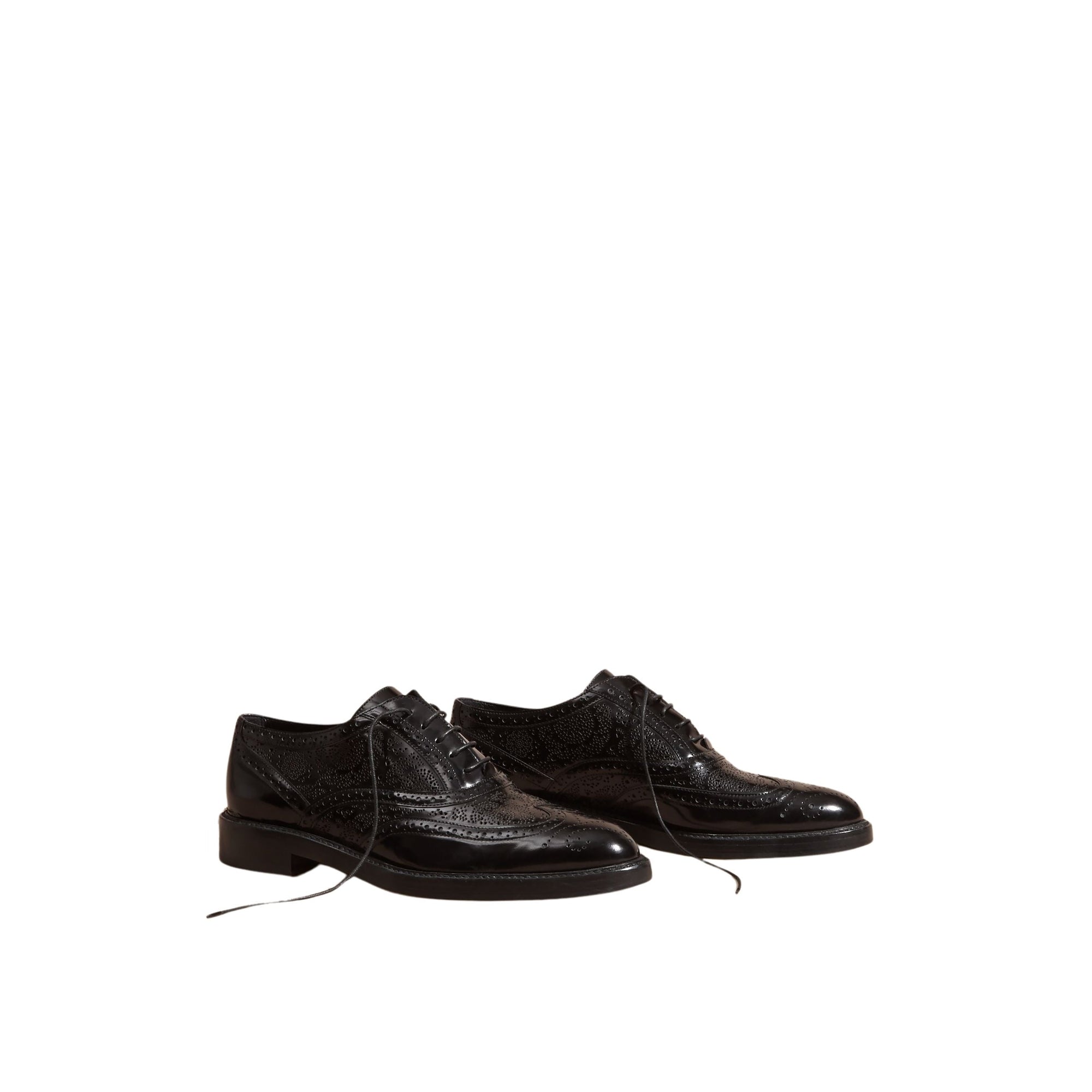 Richelieus en cuir - Black