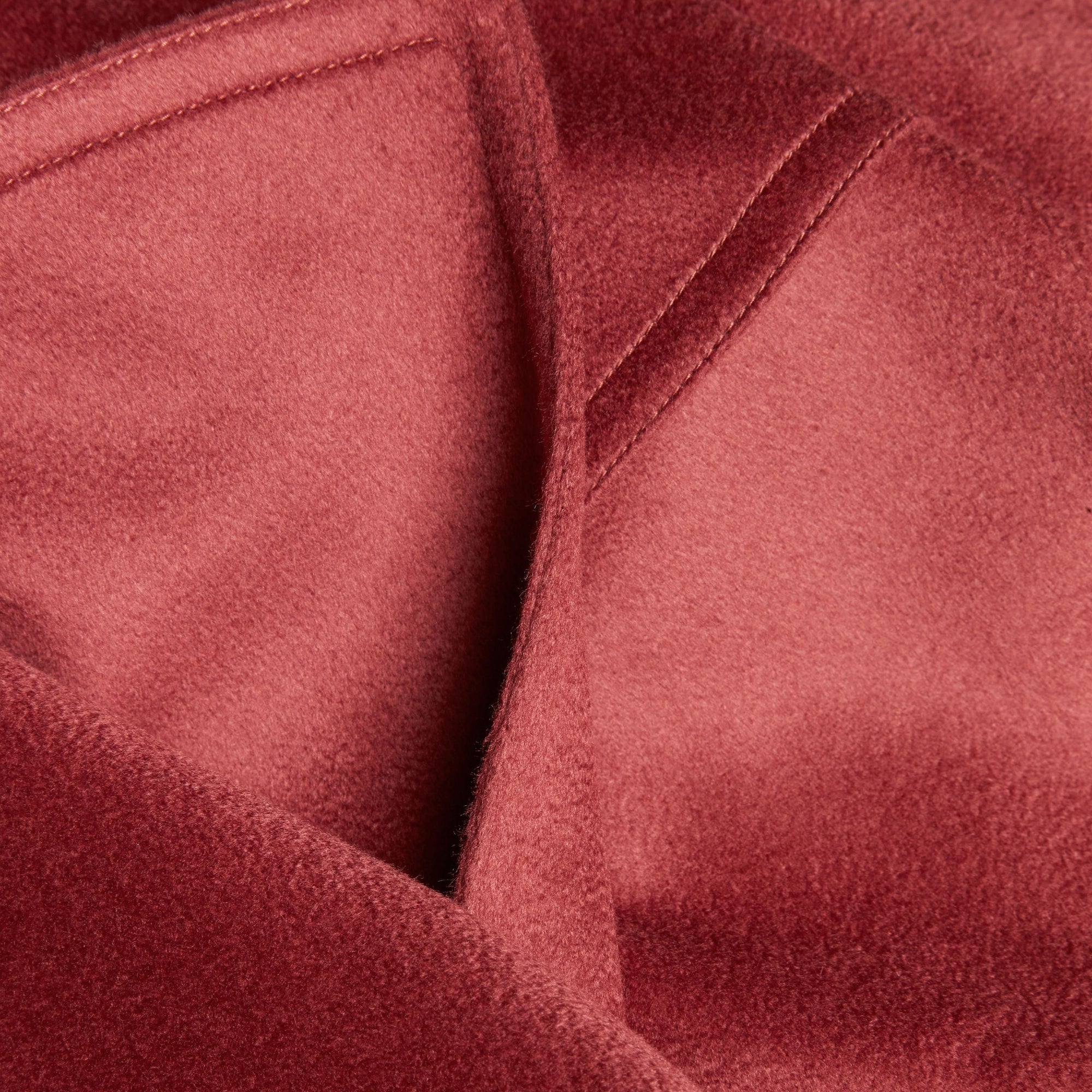Trench-coat portefeuille en cachemire - Dusty Peony Rose