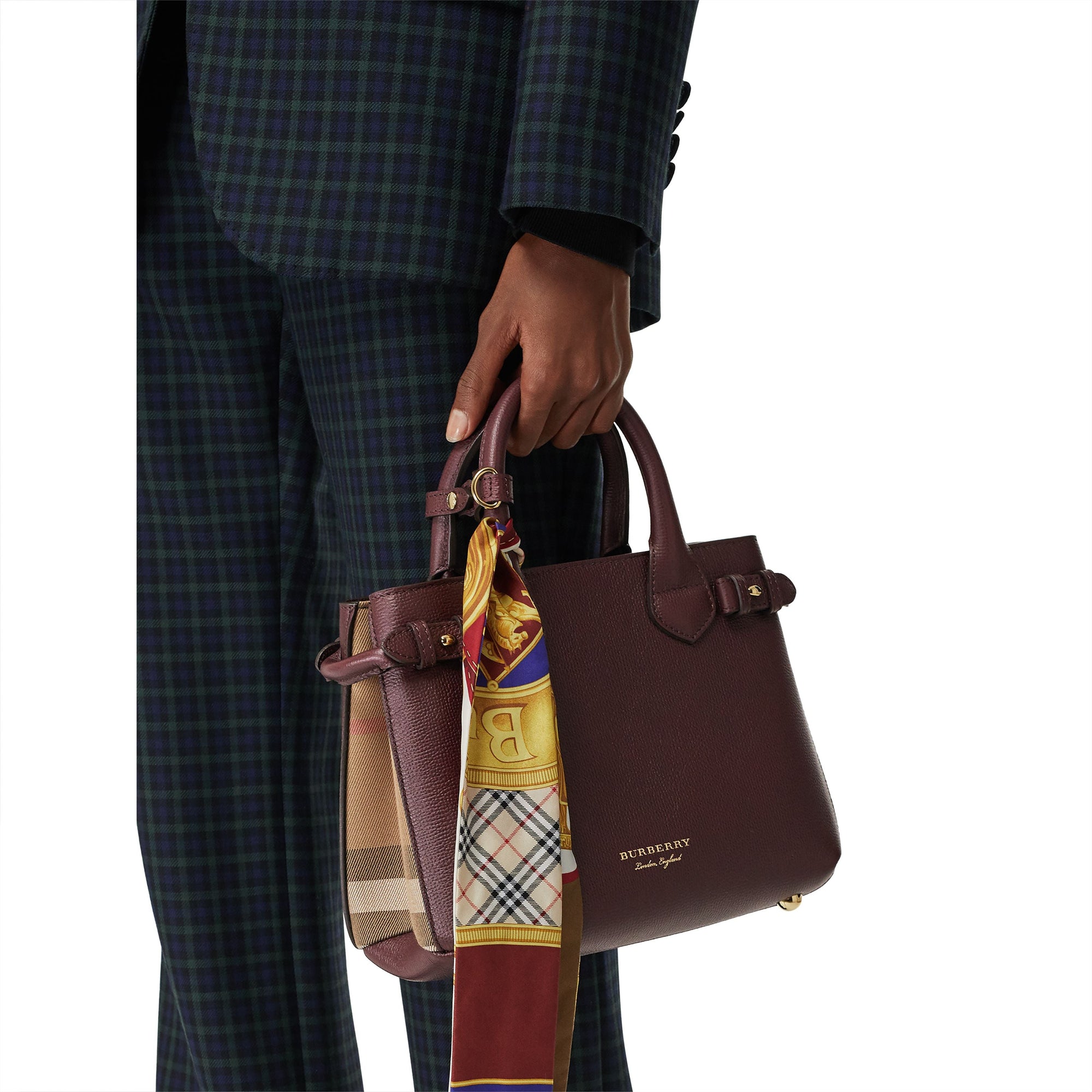 Sac à main The Banner en cuir - Mahogany Red