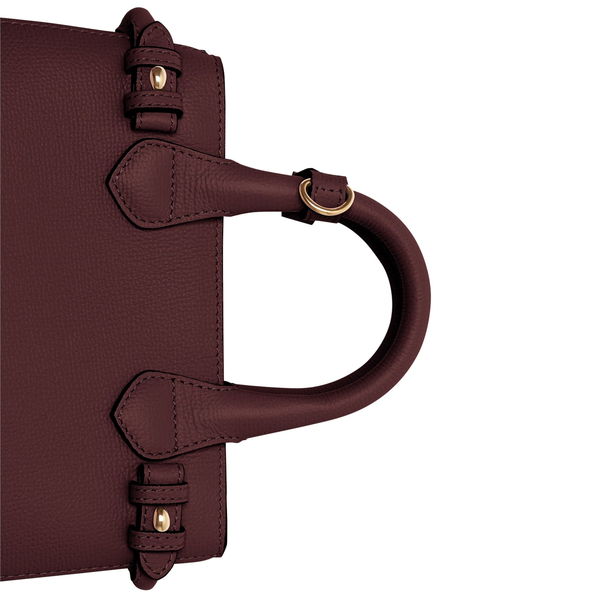 Sac à main The Banner en cuir - Mahogany Red