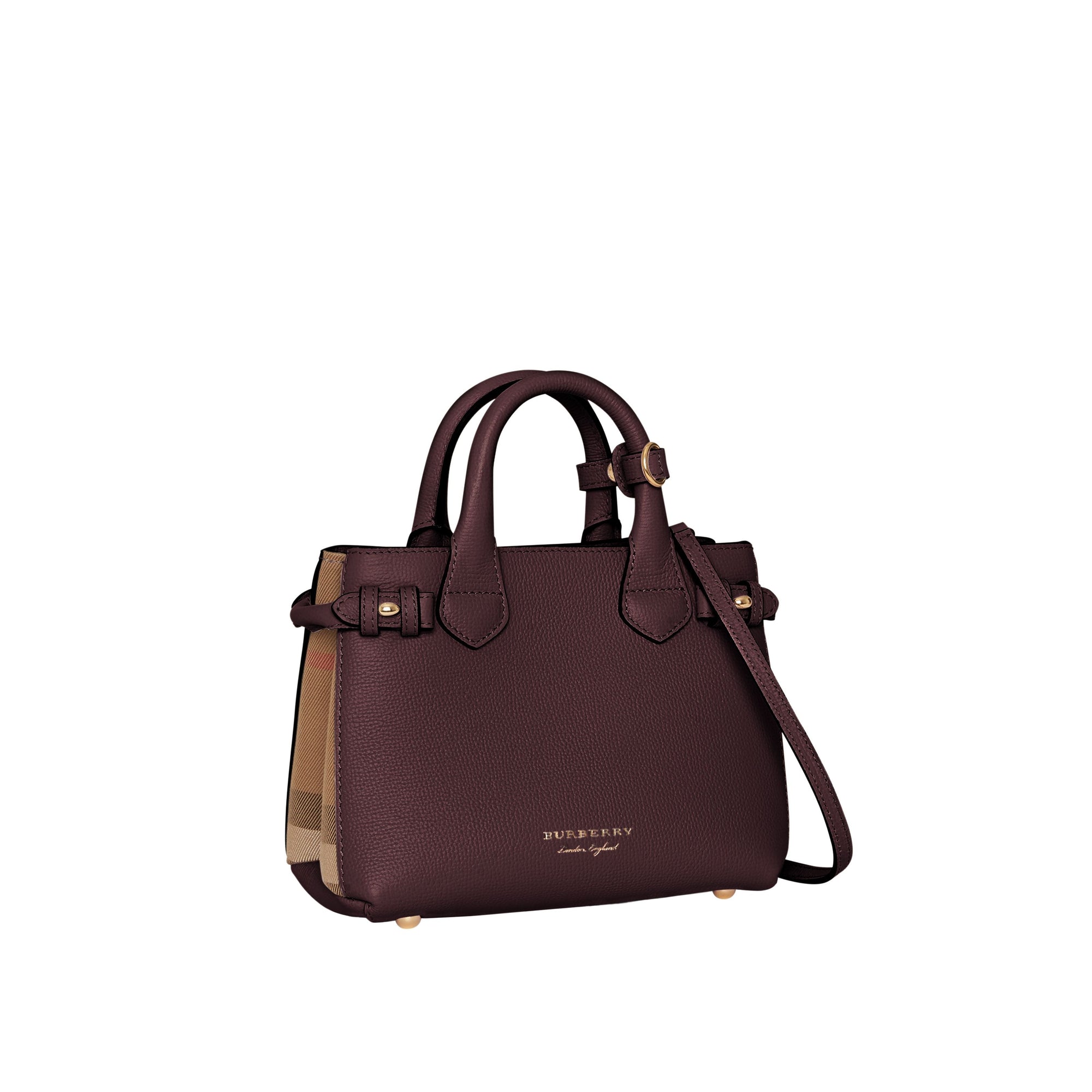 Sac à main The Banner en cuir - Mahogany Red