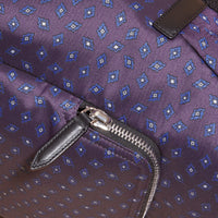 Sac à dos jacquard en soie - Deep Aubergine
