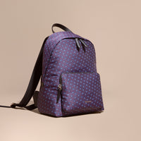 Sac à dos jacquard en soie - Deep Aubergine