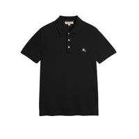 Polo en piqué de coton - Black