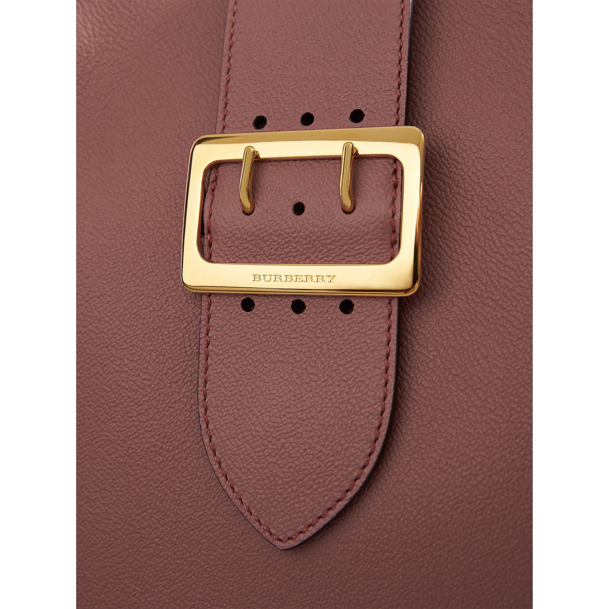 Sac tote The Buckle moyen en cuir grainé - Dusty Pink