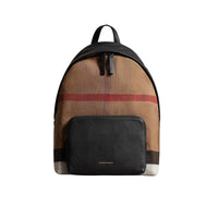 Sac à dos à motif canvas - Black