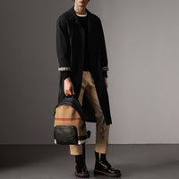 Sac à dos à motif canvas - Black