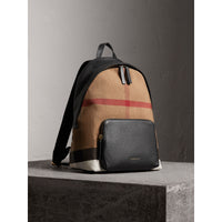 Sac à dos à motif canvas - Black