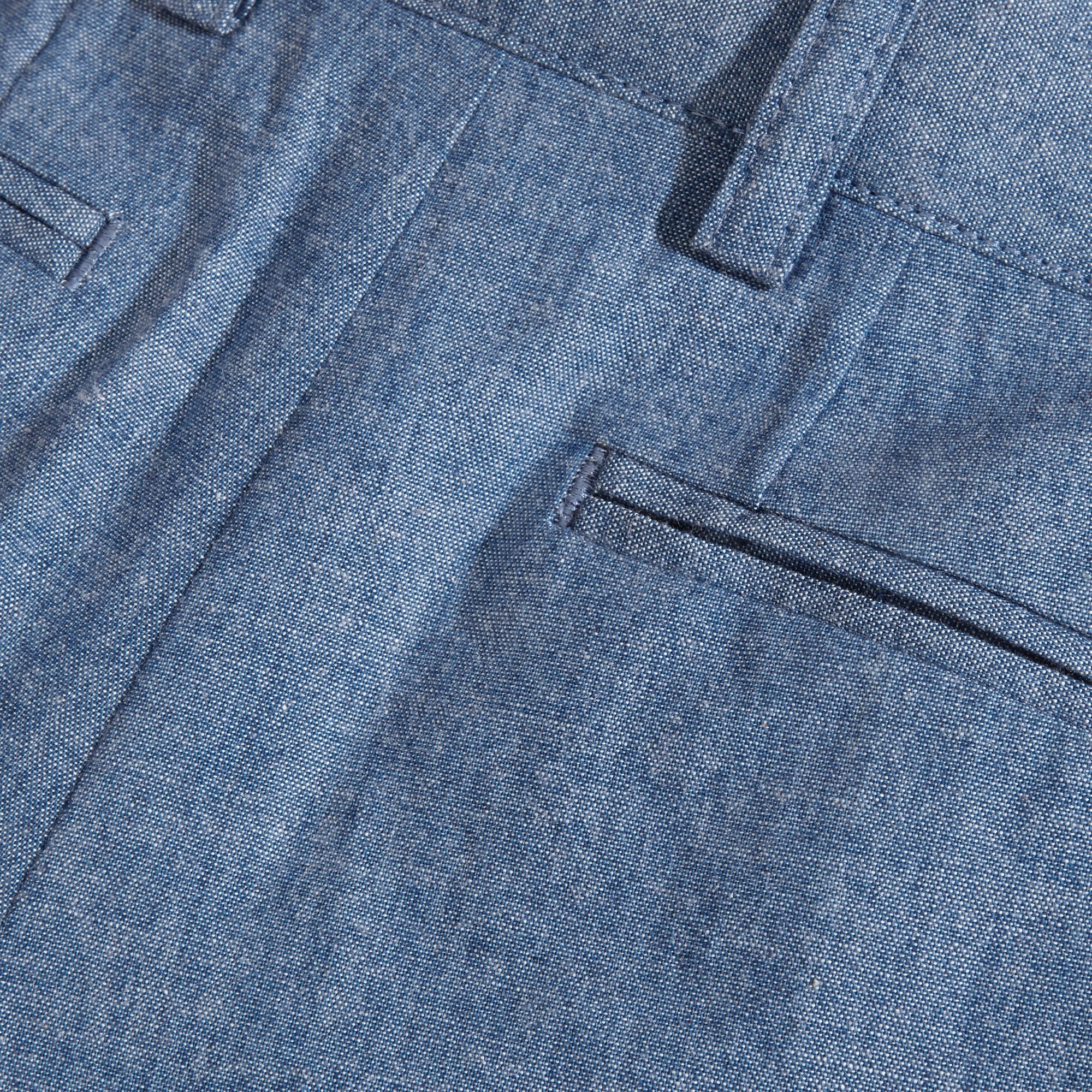 Pantalon ajusté en coton - Stone Blue