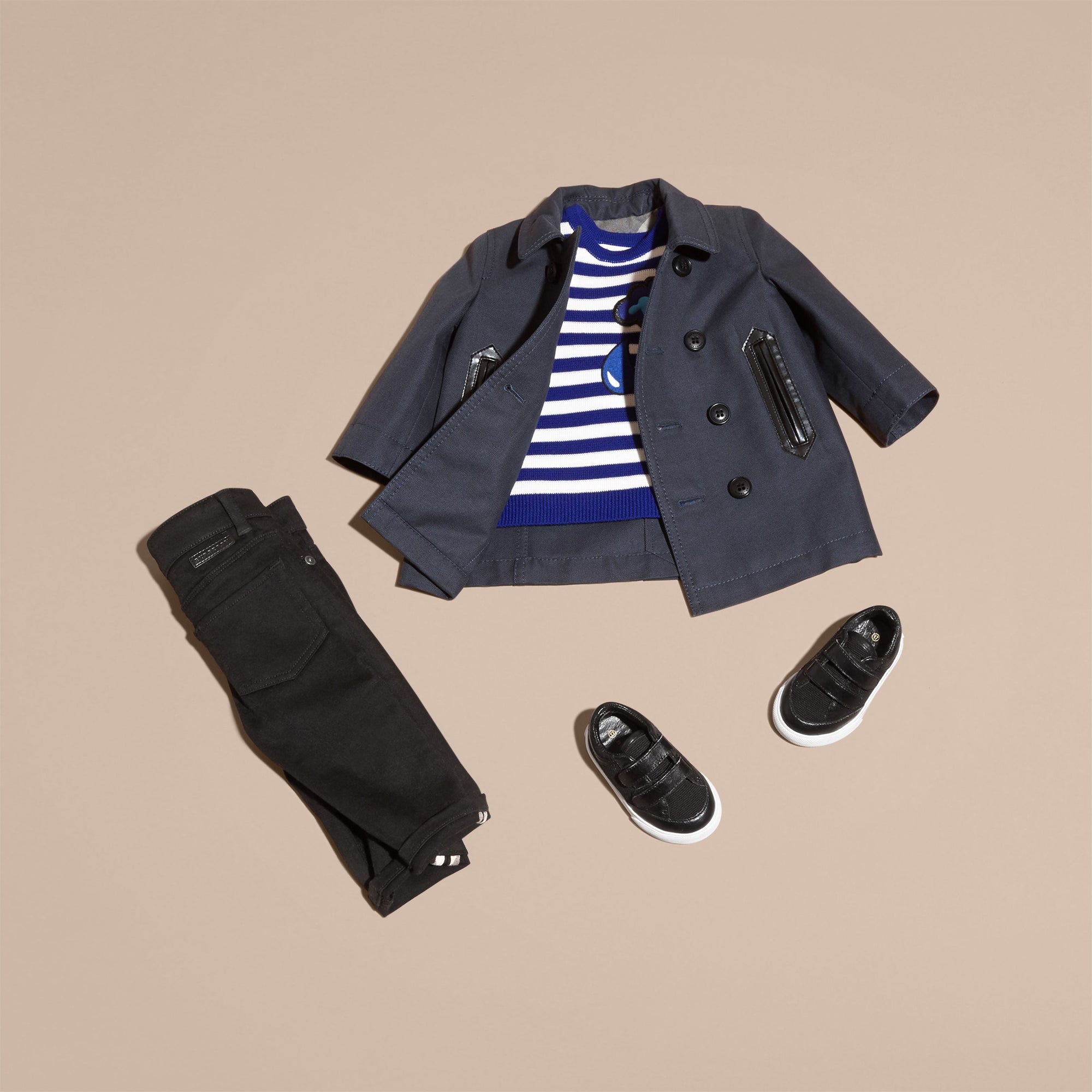 Caban en coton à double boutonnage - Navy