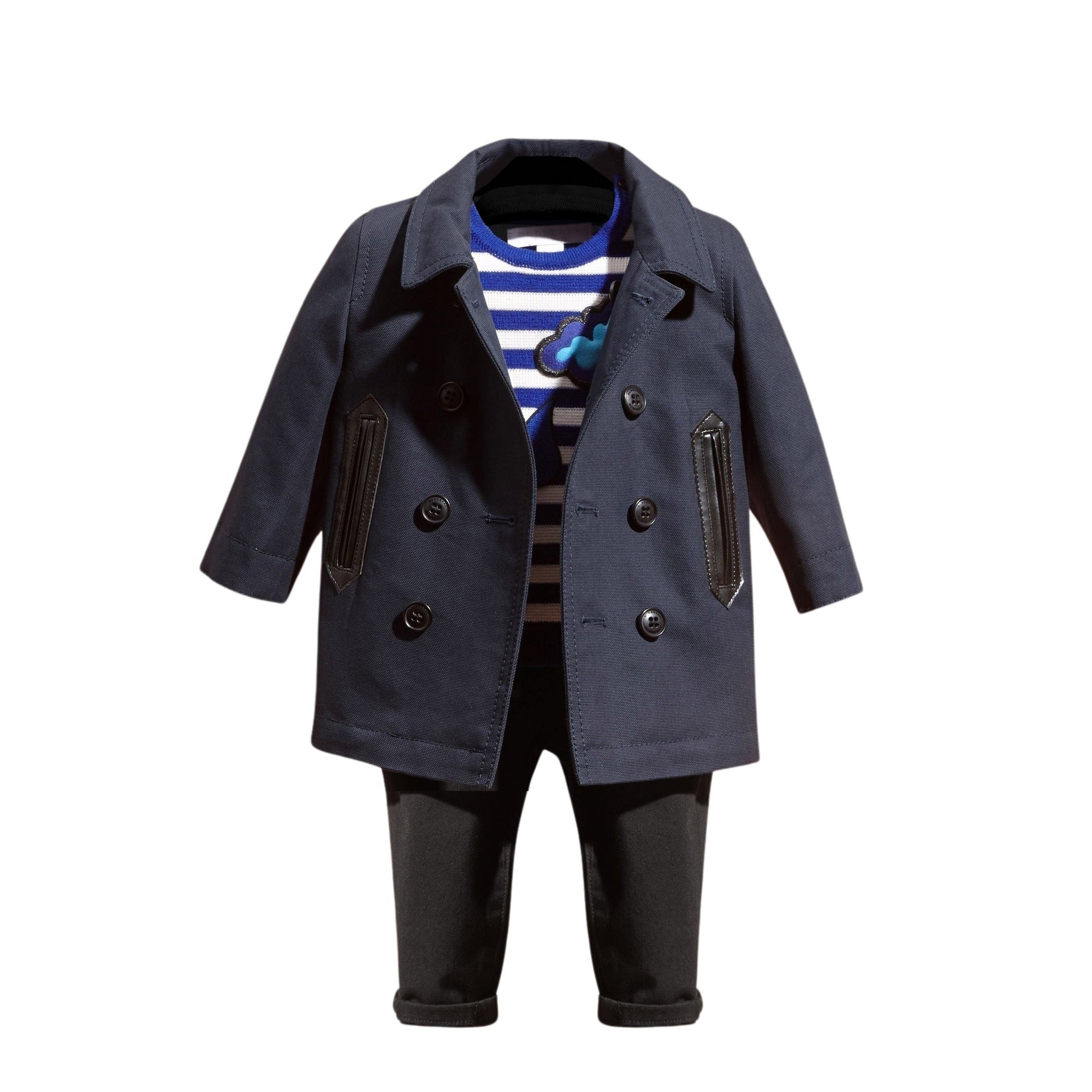 Caban en coton à double boutonnage - Navy