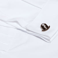 Boutons de manchette Chapeau melon - Silver