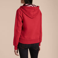 Sweat-shirt en coton mélangé à capuche - Parade Red