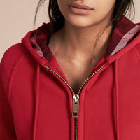 Sweat-shirt en coton mélangé à capuche - Parade Red