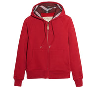 Sweat-shirt en coton mélangé à capuche - Parade Red