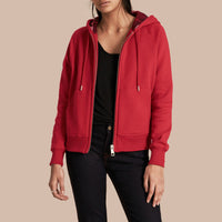 Sweat-shirt en coton mélangé à capuche - Parade Red