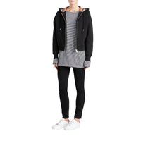 Sweat-shirt en coton mélangé à capuche - Black