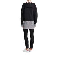 Sweat-shirt en coton mélangé à capuche - Black