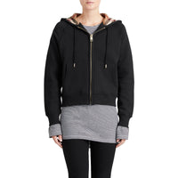 Sweat-shirt en coton mélangé à capuche - Black