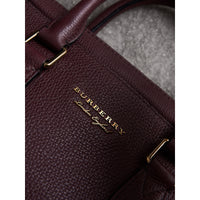 Attaché-case à motif House check en cuir - Wine